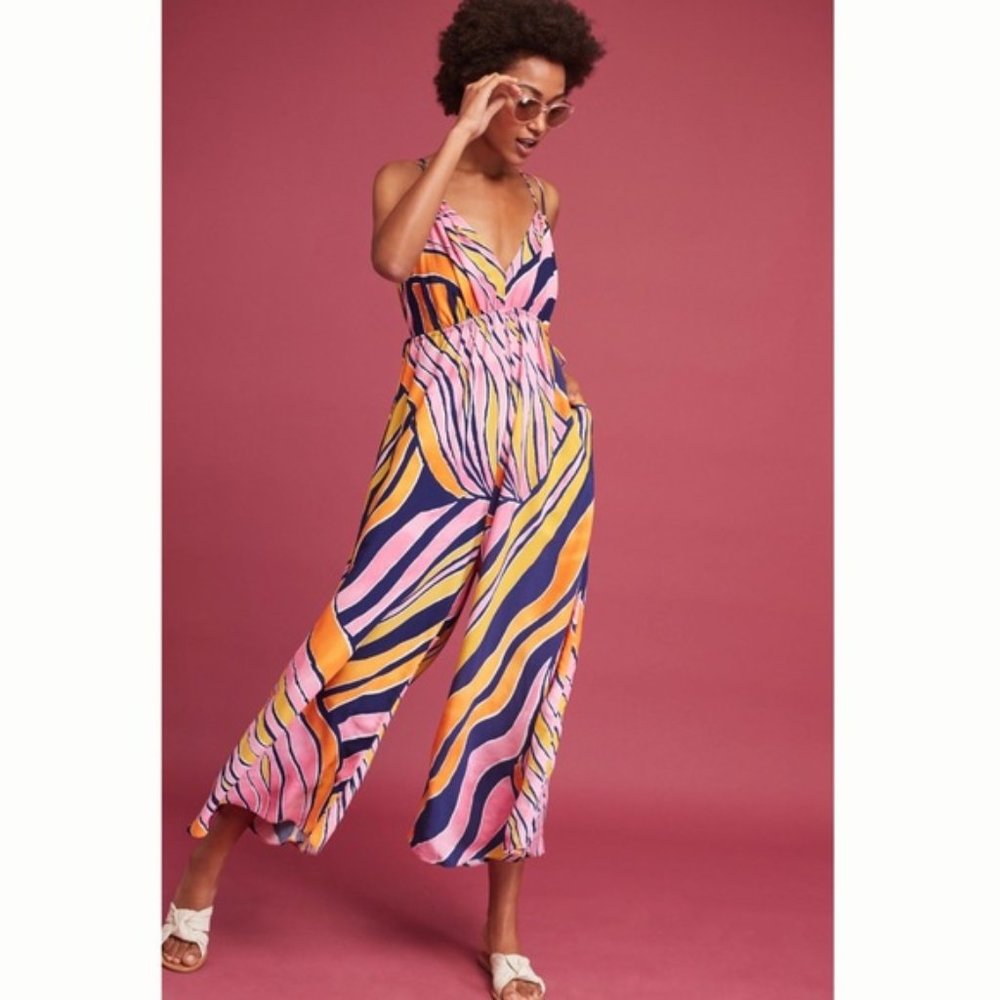 Anthropologie Maeve Finley Wide-Leg Jumpsuit
